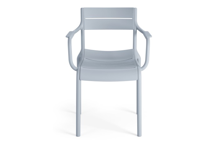 LUSSO Himmelblau - MODERNER STUHL FÜR KÜCHE/GARTEN/CAFÉ (STAPELBAR)